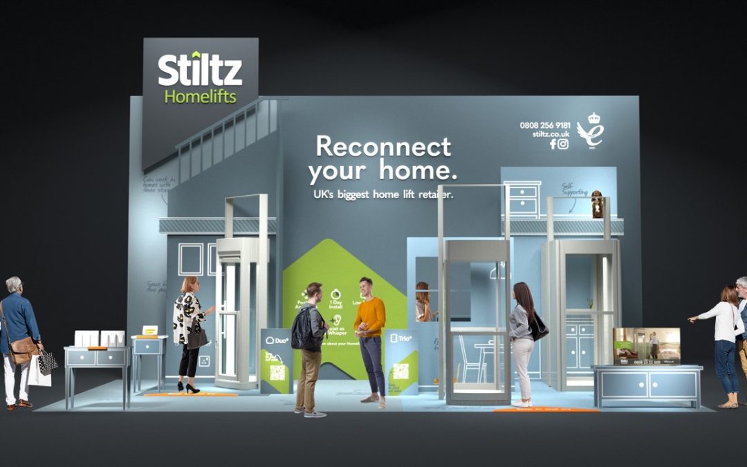 Stiltz Home Lifts – Award winning exhibition concept