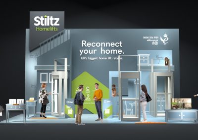 Stiltz Home Lifts – Award winning exhibition concept